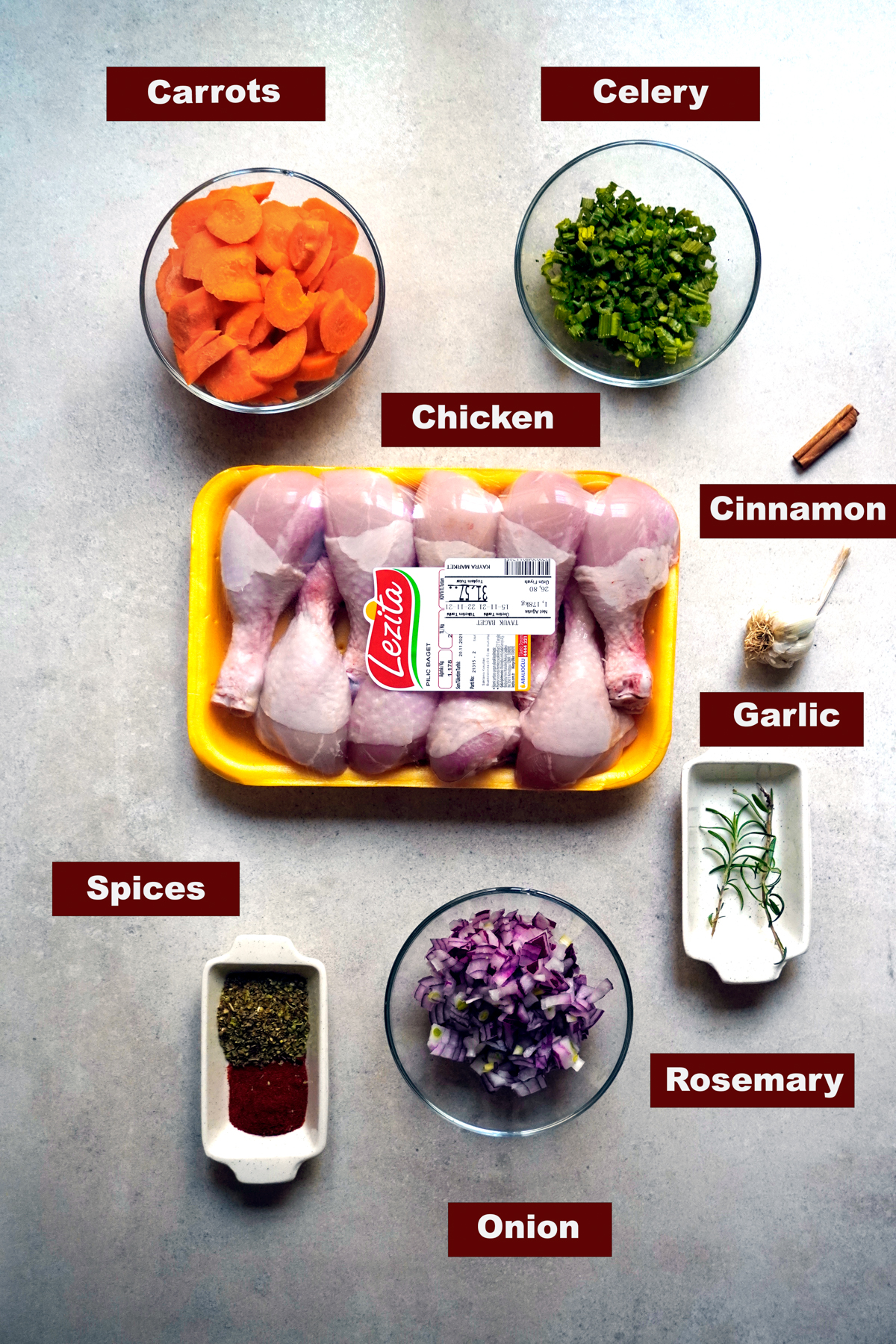Light Chicken Leg Soup Ingredients