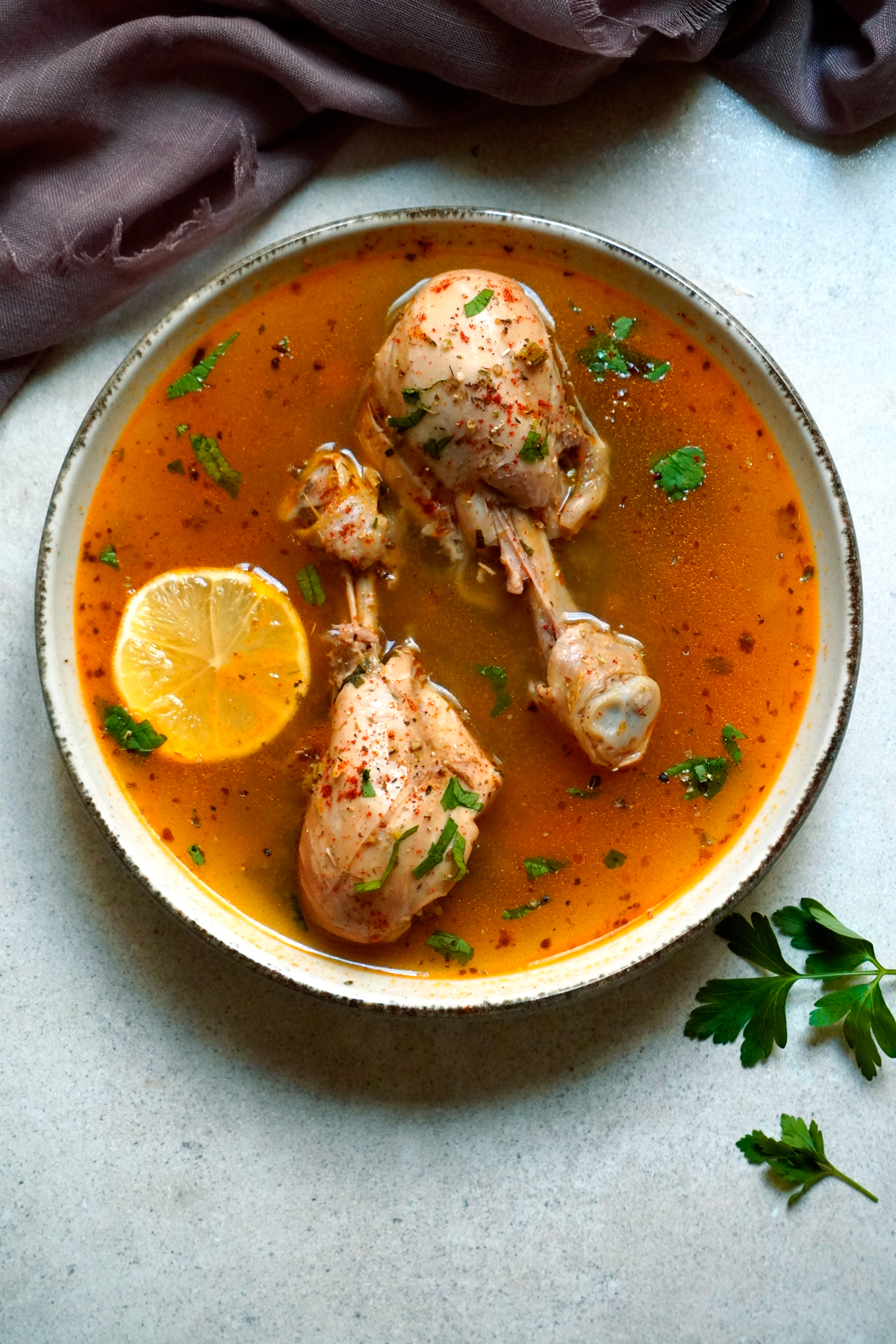 Light Chicken Leg Soup Recipe with Cinnamon - ARE living.com