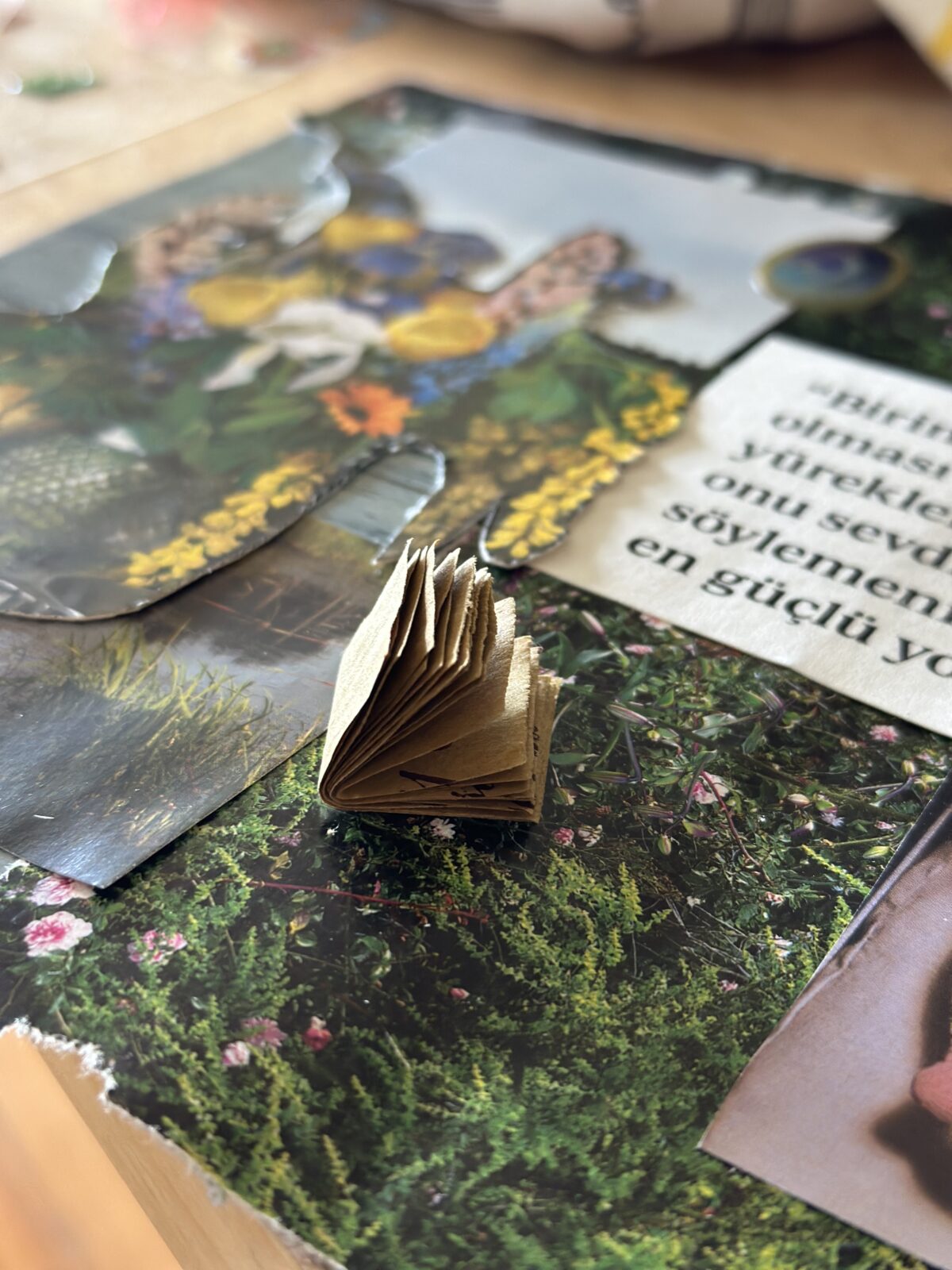Small handmade notebook